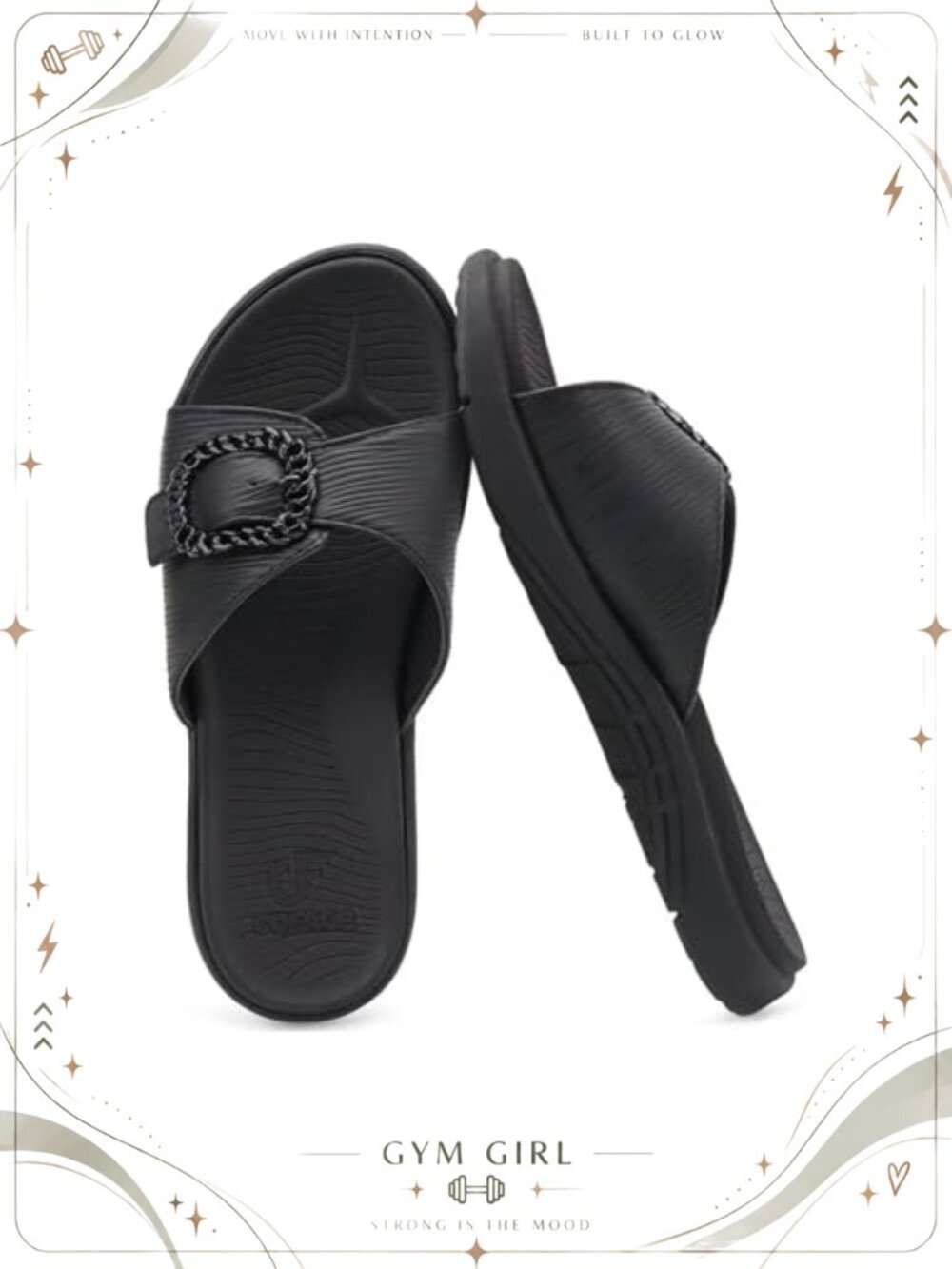 Womens Orthotic Slides Yoga Mat Arch Support Cushion Walking Sandals Faux